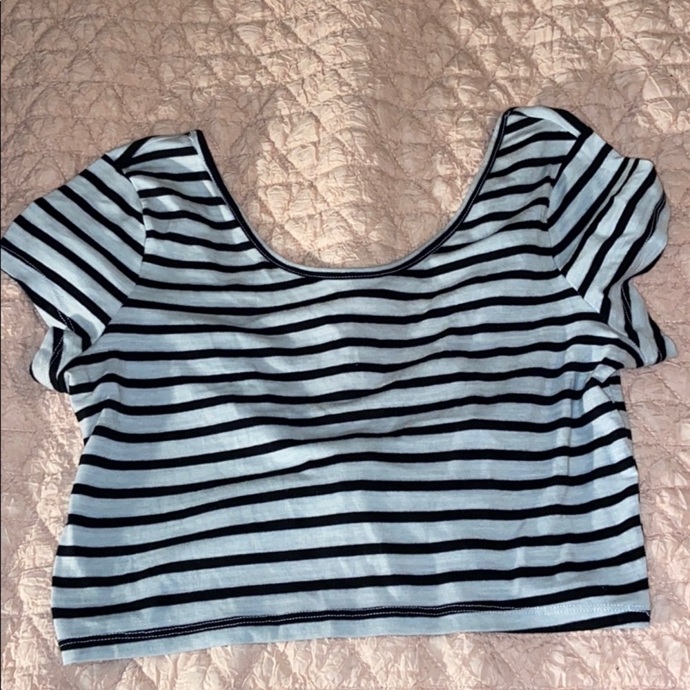 Striped crop top